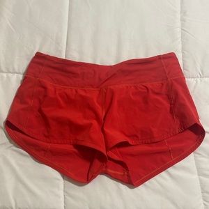 Lululemon speed short 2.5” size 6